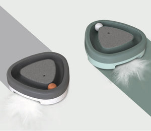 The Ultimate Playtime: Smart Electric Cat Triangle Turntable Toy