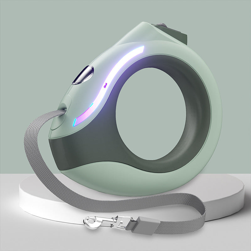 LED Automatic Retractable Dog Leash – Night Use