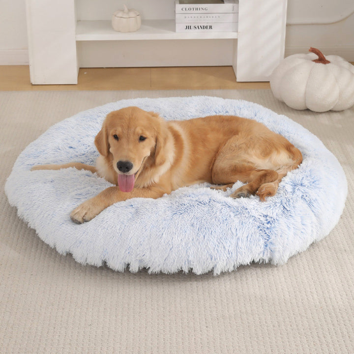 Round Plush Pet Bed Warm Dog & Cat House