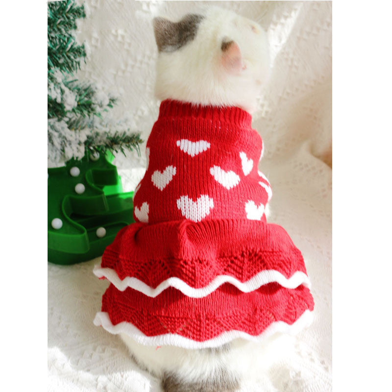Princess Dog Christmas Sweater Festive & Warm