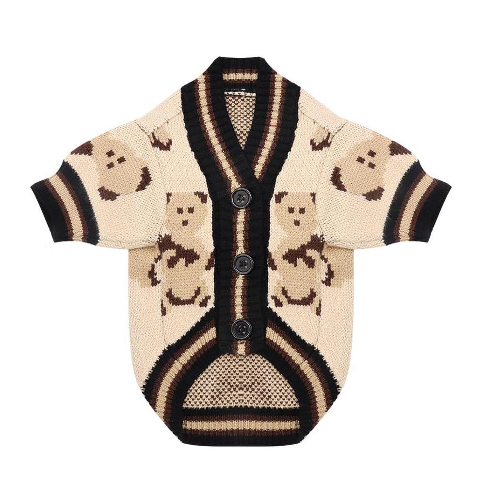 Cute Bear Pattern Dog & Cat Sweater Warm & Lightweight