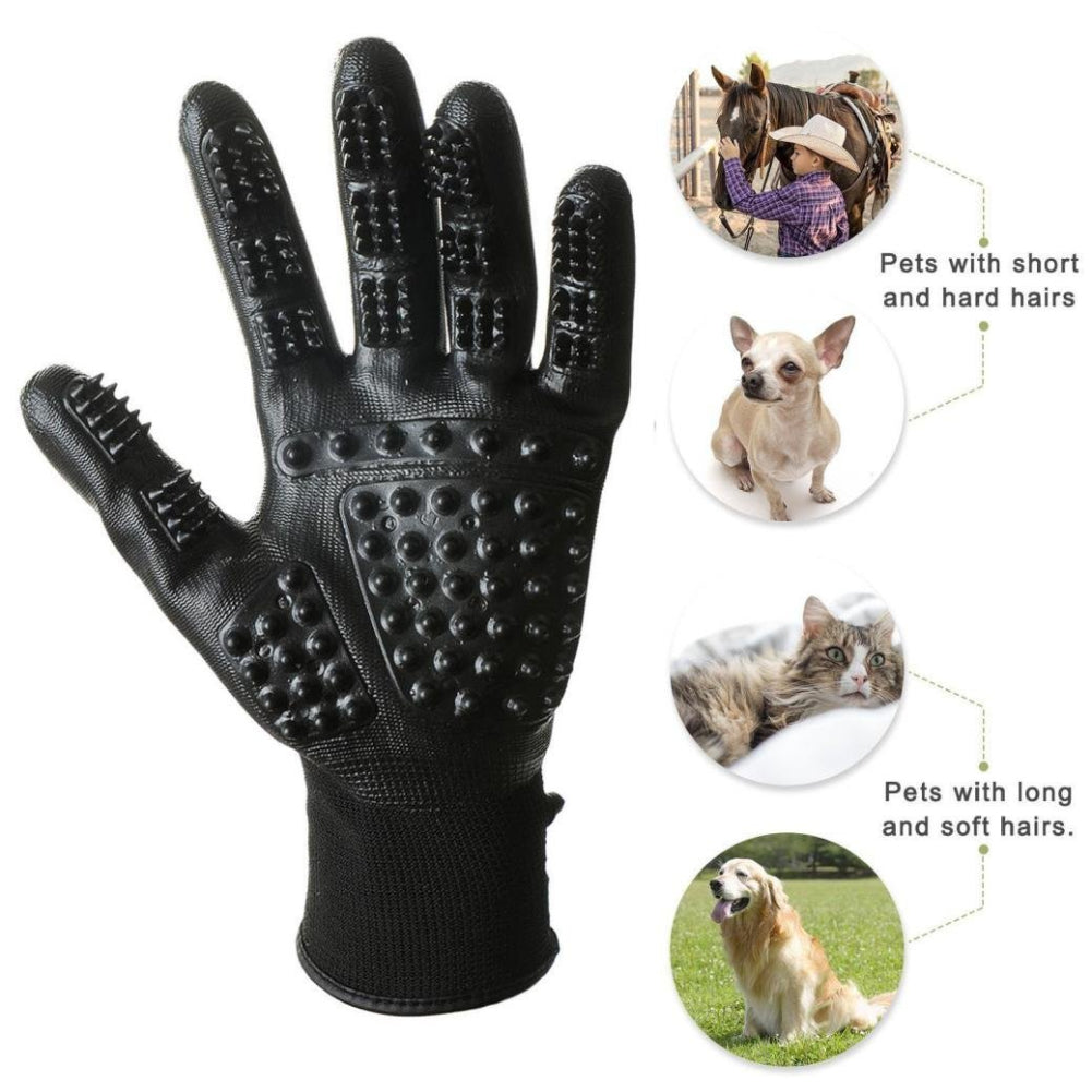 Pet Grooming Glove Hair Remover & Massager