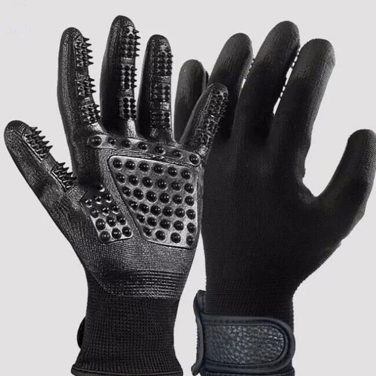 Pet Grooming Glove Hair Remover & Massager