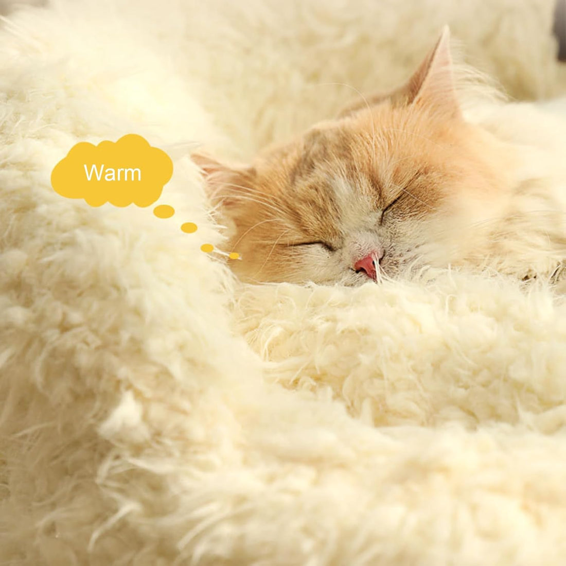 Alpaca Pet Bed Detachable Plush for Dogs and Cats