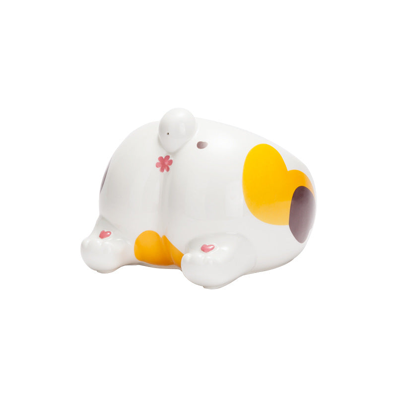 Ceramic Elevated Pet Bowl – Single Feed Holder
