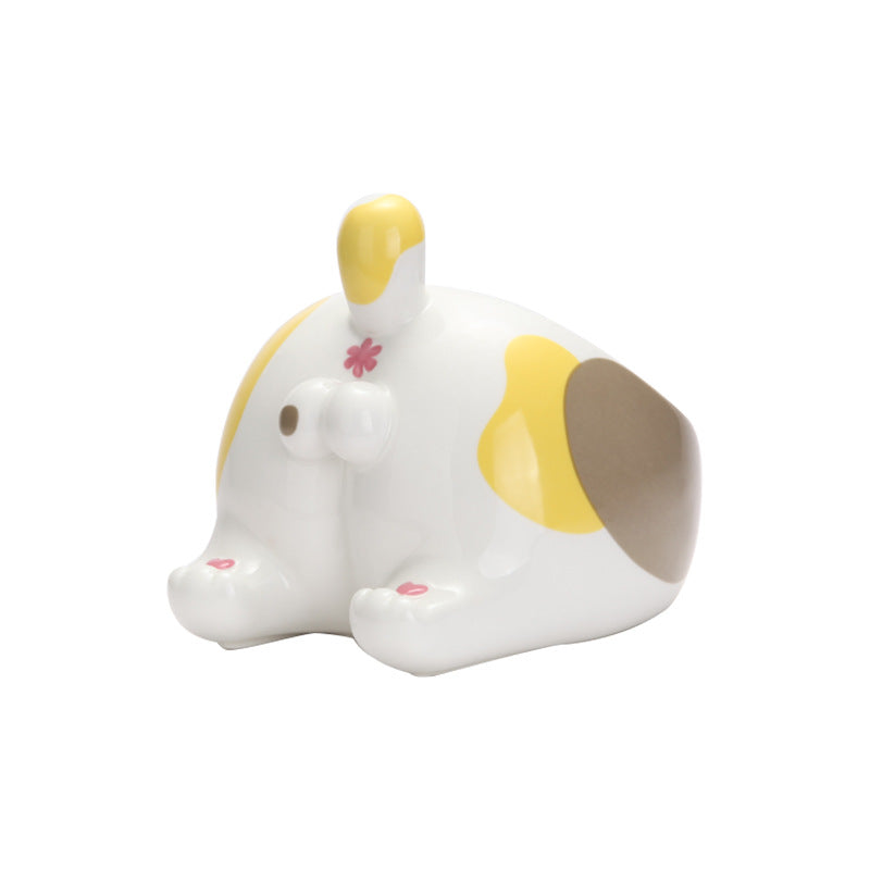 Ceramic Elevated Pet Bowl – Single Feed Holder