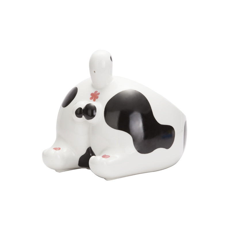 Ceramic Elevated Pet Bowl – Single Feed Holder