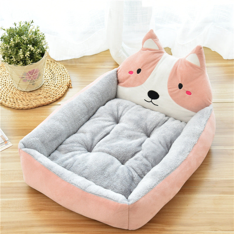 Large Pet Bed for Cats and Dogs Soft Fleece Nest