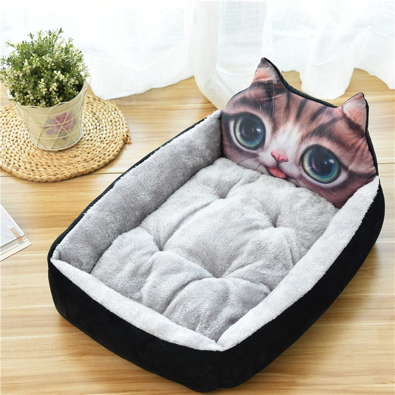 Large Pet Bed for Cats and Dogs Soft Fleece Nest