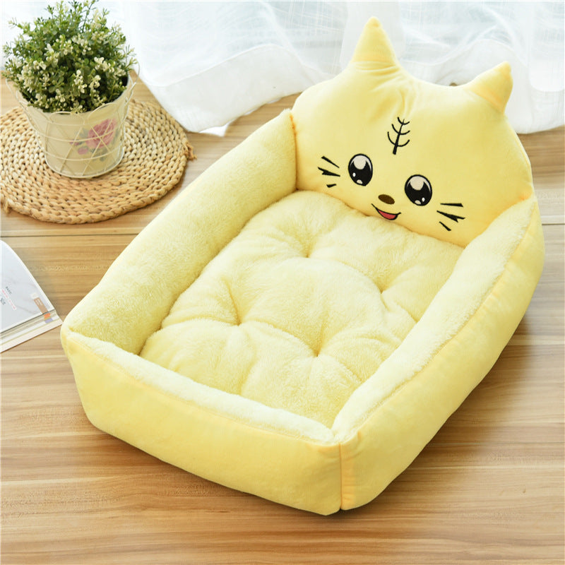 Large Pet Bed for Cats and Dogs Soft Fleece Nest