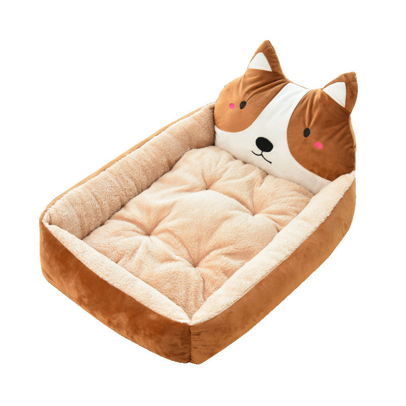 Large Pet Bed for Cats and Dogs Soft Fleece Nest