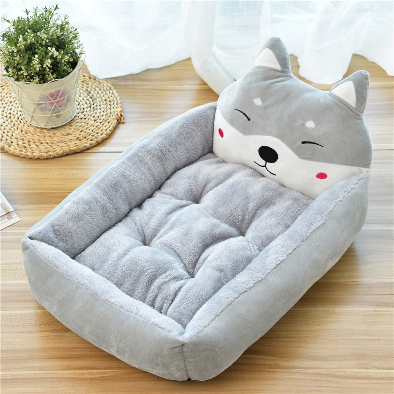 Large Pet Bed for Cats and Dogs Soft Fleece Nest