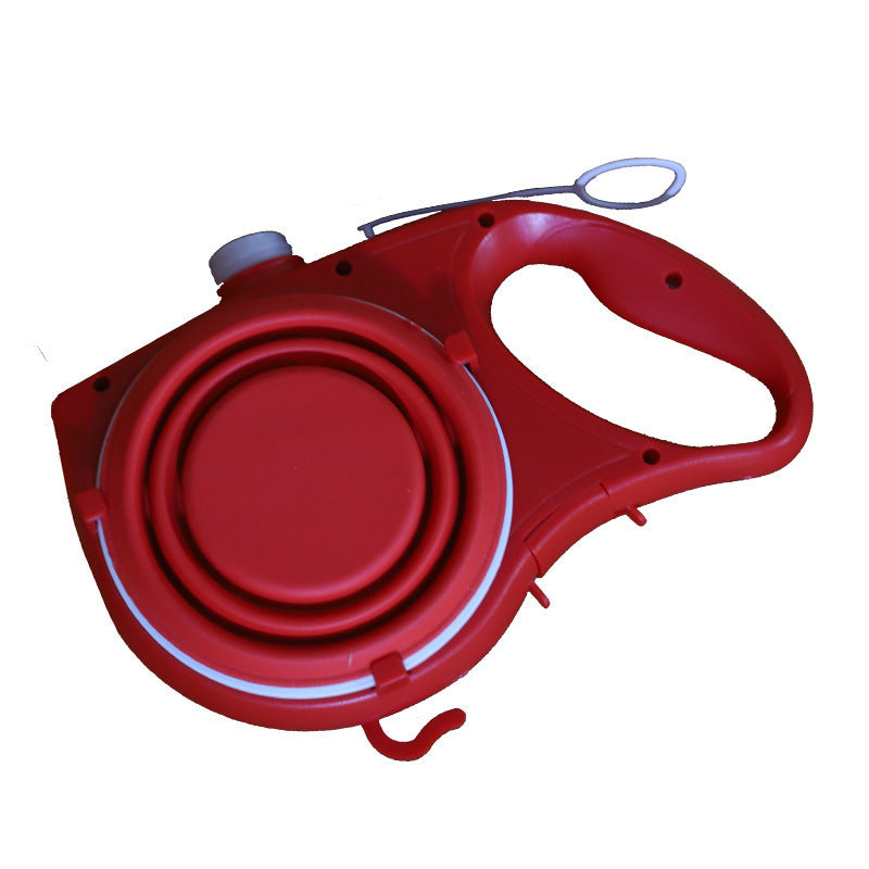 Multifunctional Portable Pet Leash with Bottle