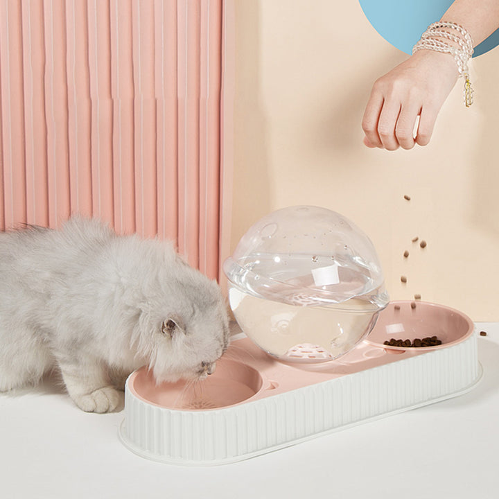 Automatic Plastic Water & Food Feeder for Pets