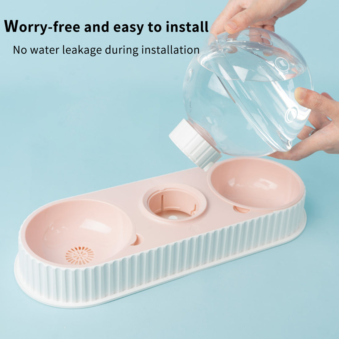 Automatic Plastic Water & Food Feeder for Pets