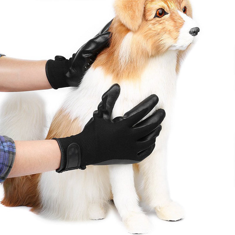 Pet Grooming Glove Hair Remover & Massager
