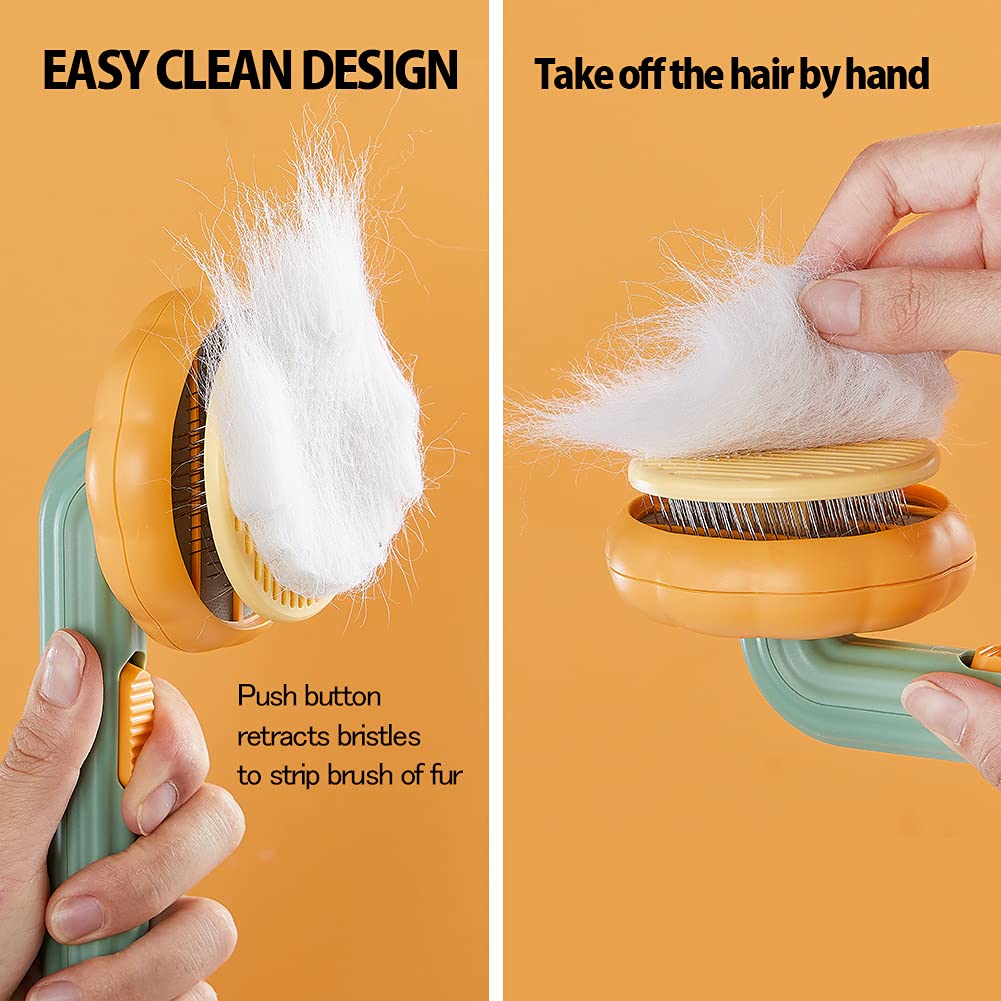 Self-Cleaning Pet Slicker Brush – Dogs & Cats