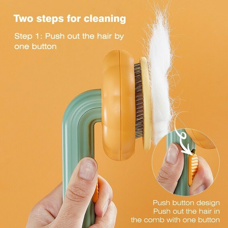 Self-Cleaning Pet Slicker Brush – Dogs & Cats