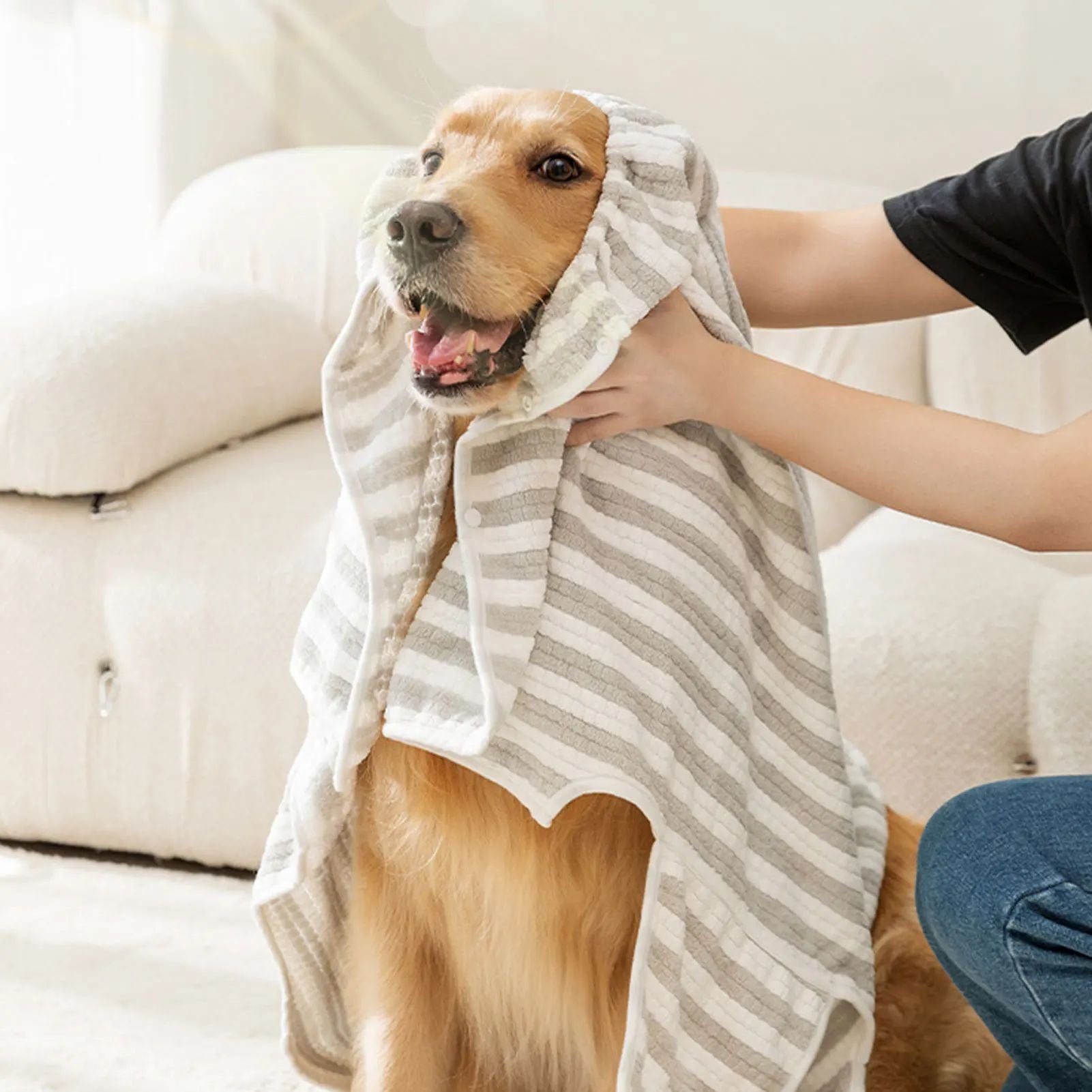 Ultra-Absorbent Quick-Dry Dog Bath Towel – Thickened