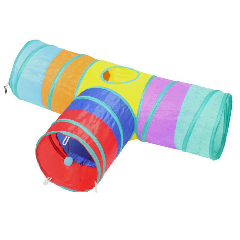 Foldable Cat Tunnel & Climbing Path Toy
