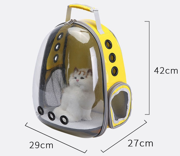 360° Bubble Pet Backpack Puppy & Rabbit