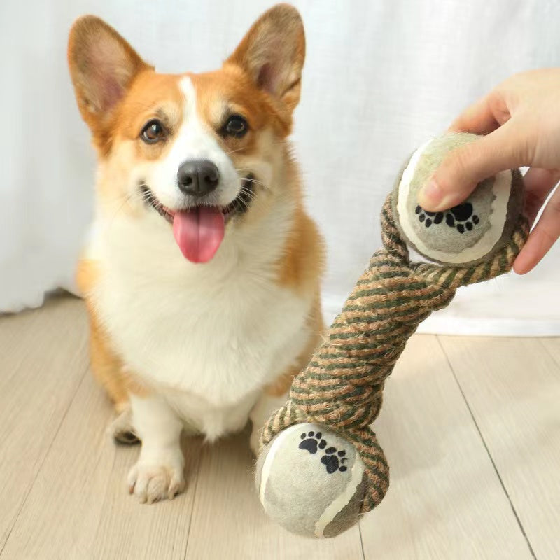 Interactive Cotton Rope Dog Toy Chew & Tug for Dogs