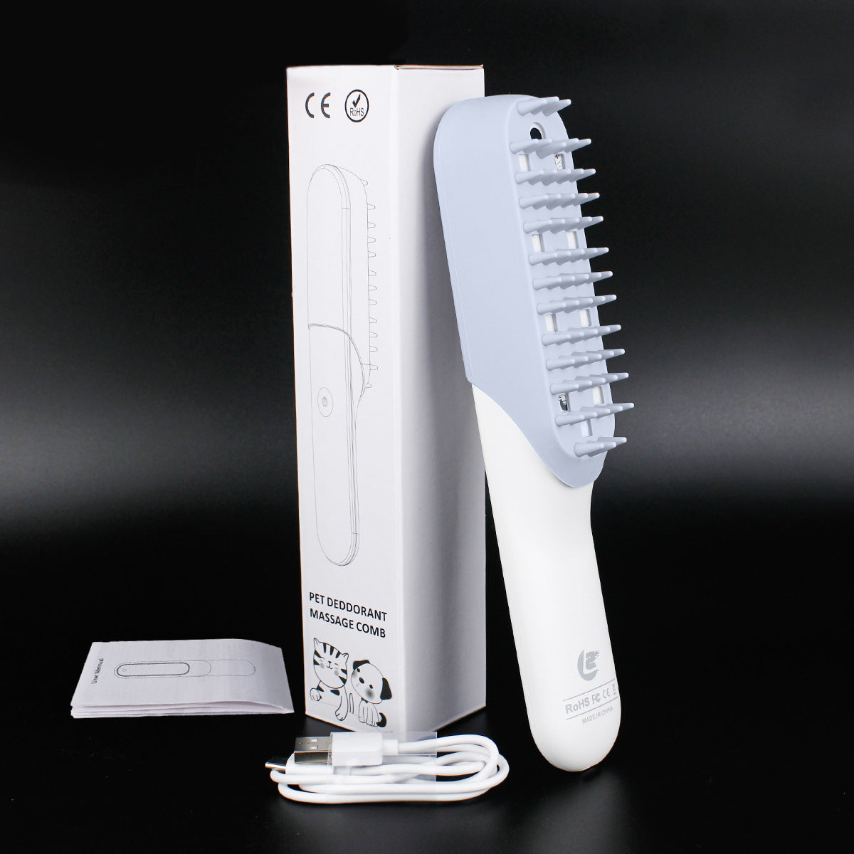 Pet Silicone Massage Brush Fur Remover & Grooming