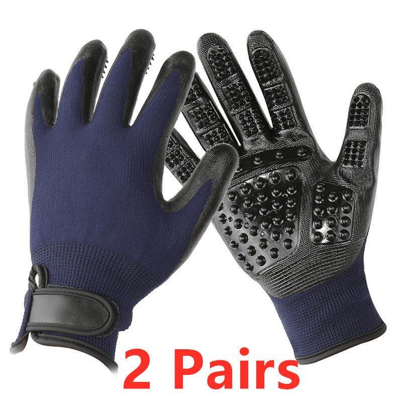 Pet Grooming Glove Hair Remover & Massager