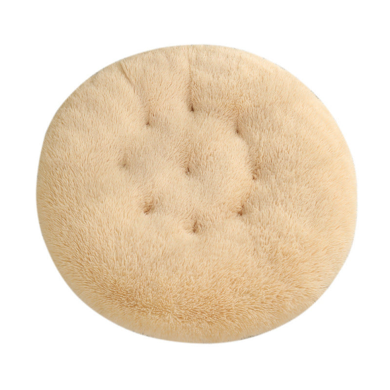 Round Plush Pet Bed Warm Dog & Cat House