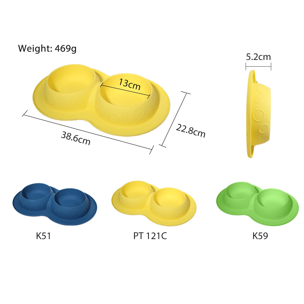Non-Slip Waterproof Silicone Pet Feeding Mat – 2-in-1