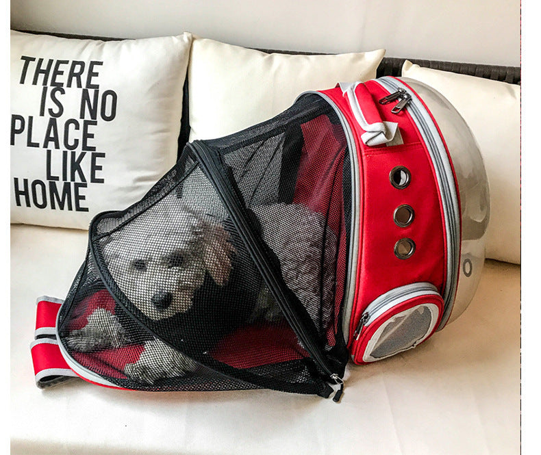 360° Bubble Pet Backpack Puppy & Rabbit