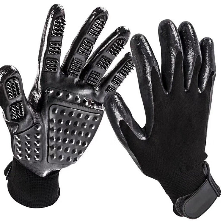 Pet Grooming Glove Hair Remover & Massager