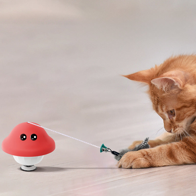 Retractable Cat Wand Toy with Suction Cup Indoor Play
