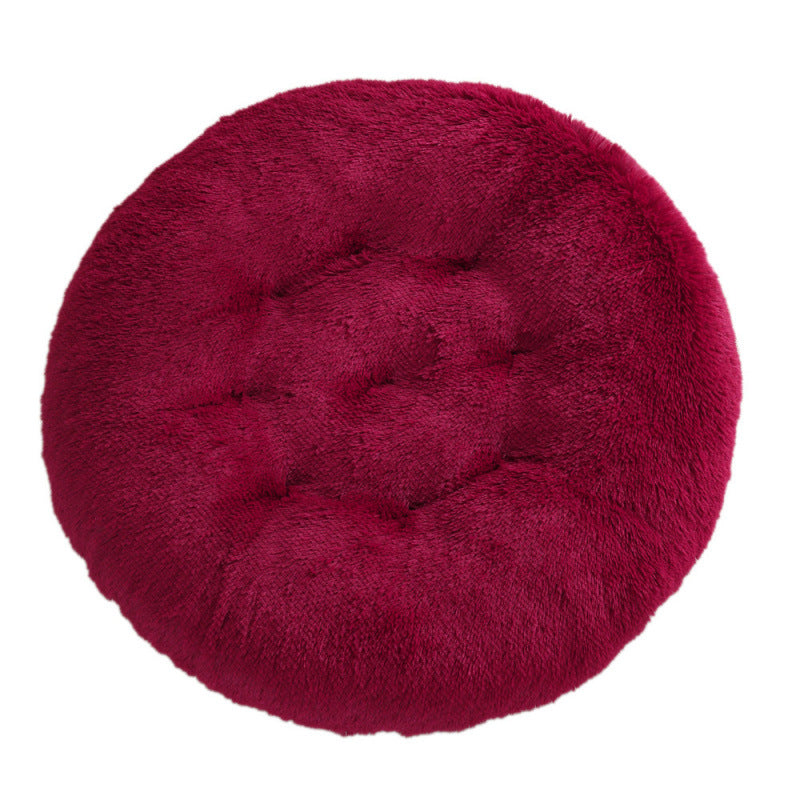 Round Plush Pet Bed Warm Dog & Cat House