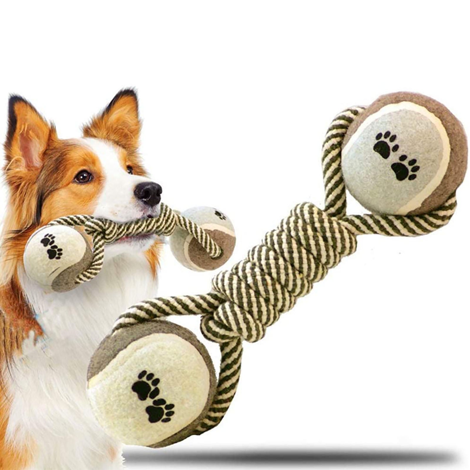 Interactive Cotton Rope Dog Toy Chew & Tug for Dogs