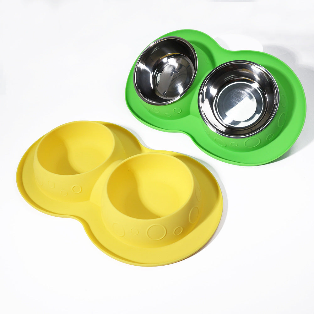 Non-Slip Waterproof Silicone Pet Feeding Mat – 2-in-1