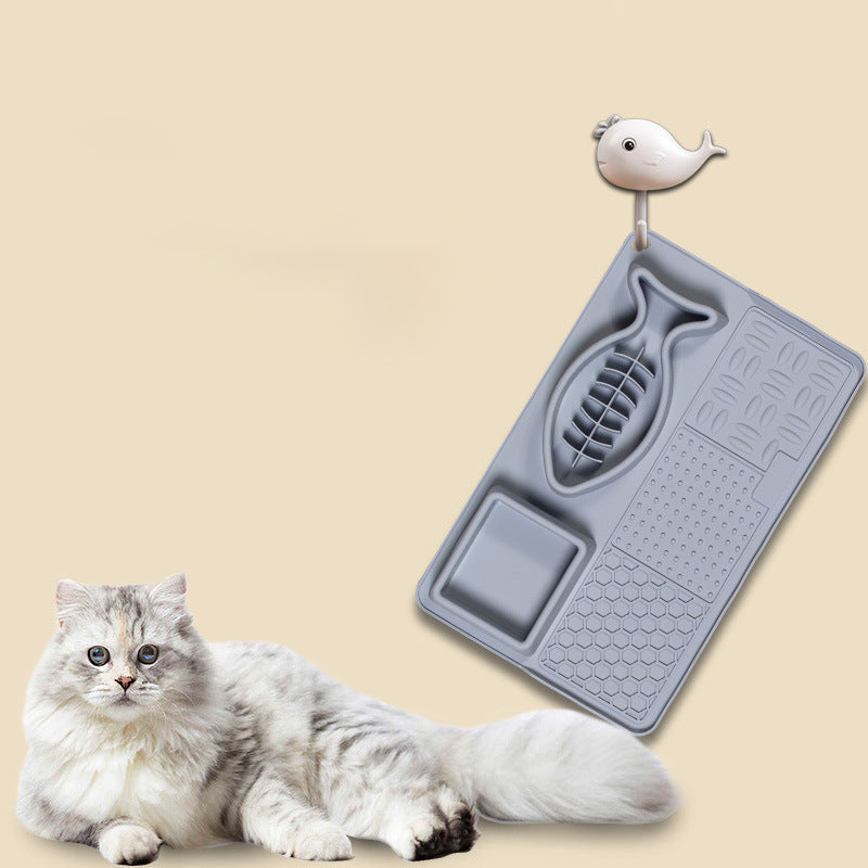Multifunction Slow Feeder & Licking Mat for Pets
