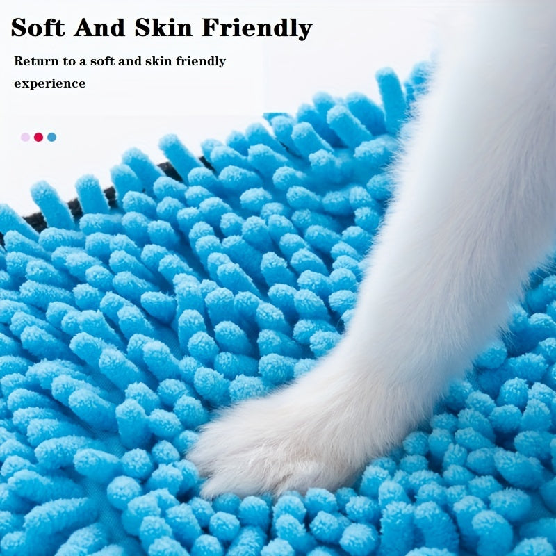 Microfiber Quick-Dry Pet Towel Absorbent with Hand Pockets