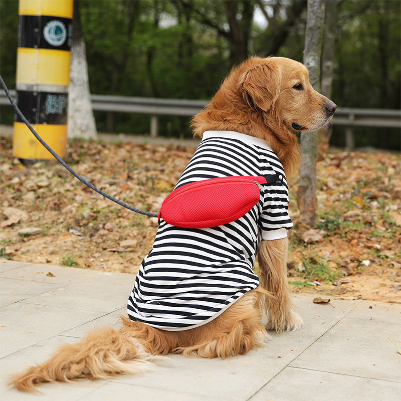 Striped Autumn Vest for Medium & Large Dogs