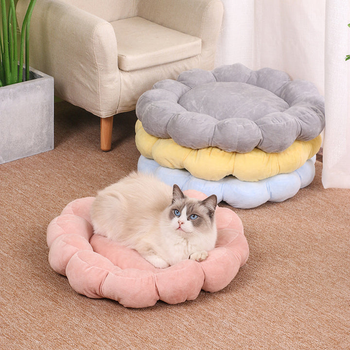 50x50cm Double-Sided Plush Pet Bed Soft & Cozy