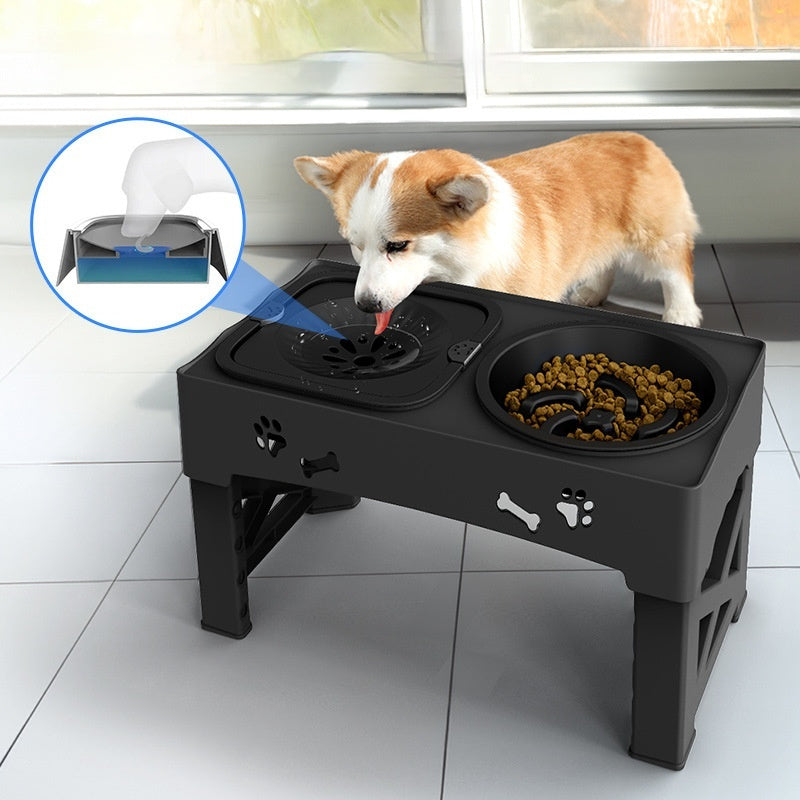 Stainless Steel Elevated Double Dog Bowl