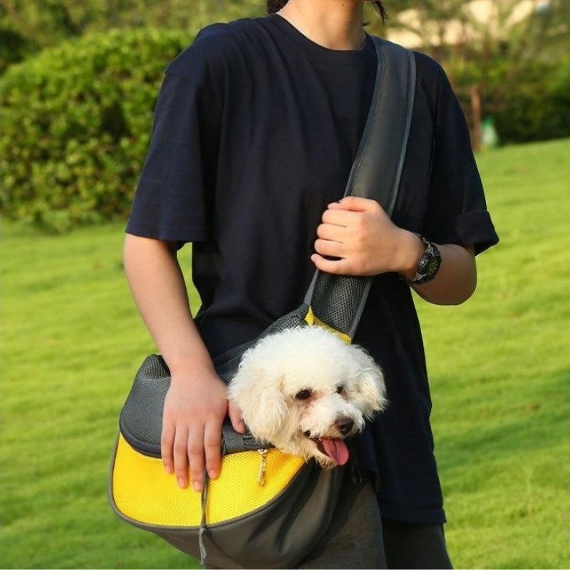 Outdoor Mesh Pet Carrier Shoulder Sling Bag