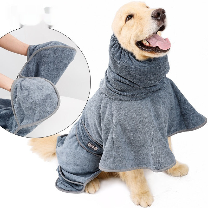 Pet Cotton Dog Bath Towel – Quick-Drying & Absorbent