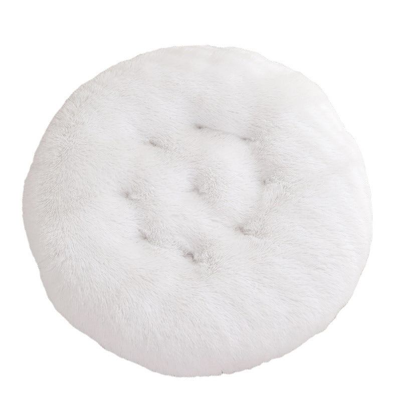 Round Plush Pet Bed Warm Dog & Cat House