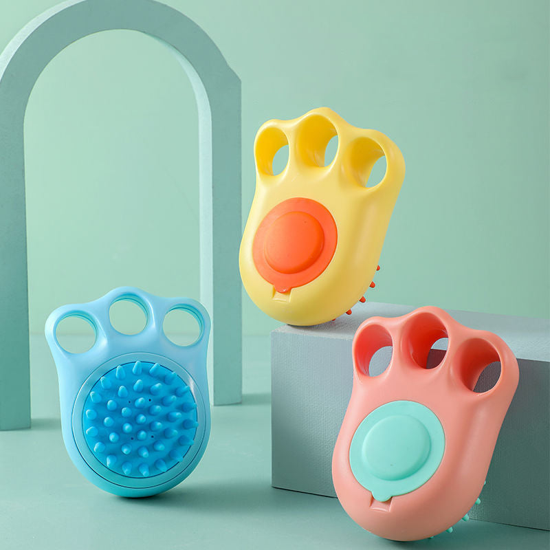 Cat & Dog Bath Massage Brush – Claw-Shaped Grooming Tool
