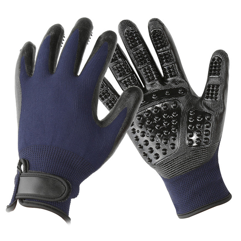Pet Grooming Glove Hair Remover & Massager