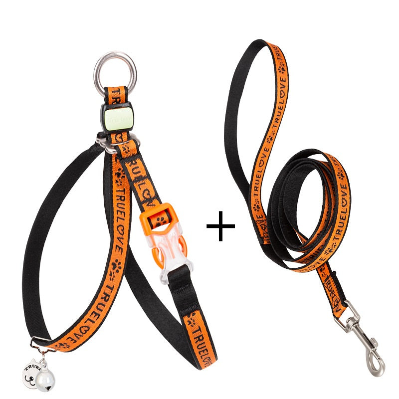 Chest Strap Pet Harness with Bell Small Dogs & Cats