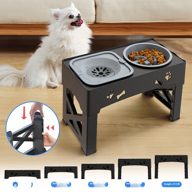 Stainless Steel Elevated Double Dog Bowl