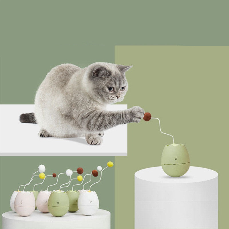 Electric Automatic Cat Ball Toy Replaceable Interactive Attachment