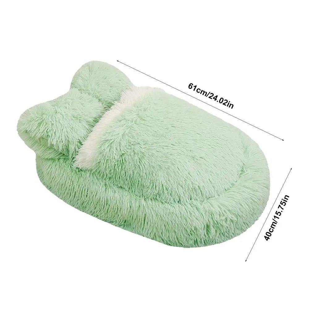 Fluffy Anti-Slip Pet Bed Cozy Nest for Small Dogs & Cats